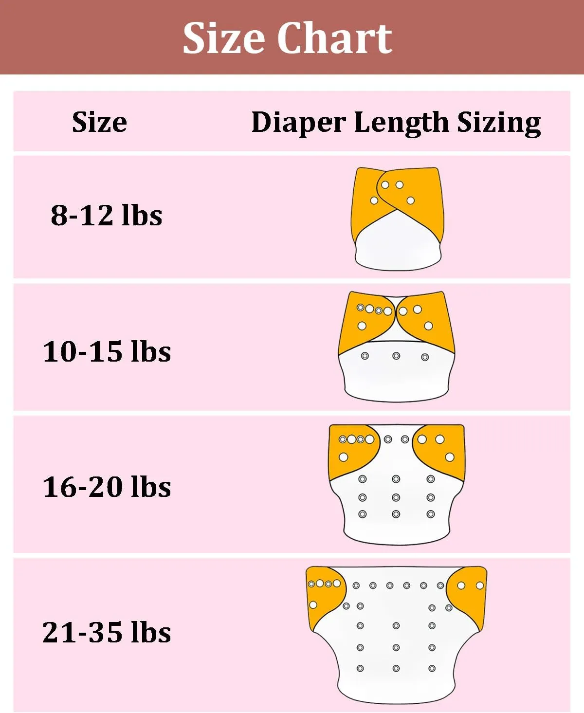 babygoal Cloth Diapers Pack of 13, Baby Reusable Washable Pocket Nappy, 6pcs Diapers 6pcs Rayon from Bamboo Inserts Wet Bag,6FG53-MB-B