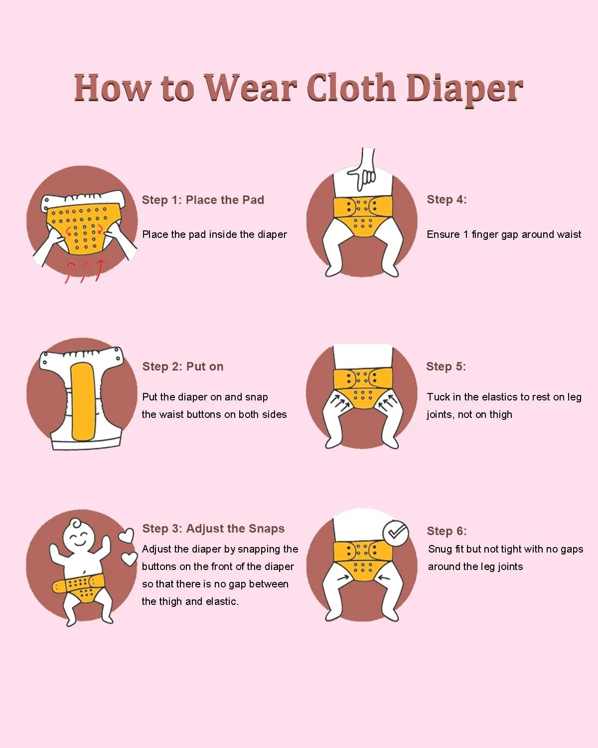 babygoal Cloth Diapers Pack of 13, Baby Reusable Washable Pocket Nappy, 6pcs Diapers 6pcs Rayon from Bamboo Inserts Wet Bag,6FG53-MB-B