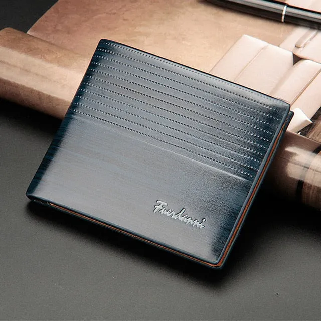 Baellerry 2019 Leather Vintage Brand Luxury Small Men Wallets