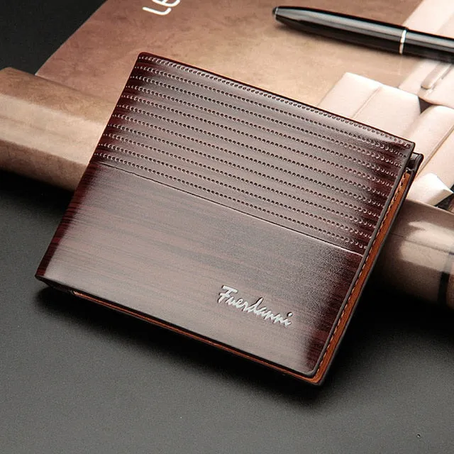 Baellerry 2019 Leather Vintage Brand Luxury Small Men Wallets