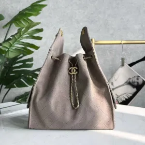 Bag 40cm Suede 25C Hobo Combo offer Grey Exclusive offer CHANEL