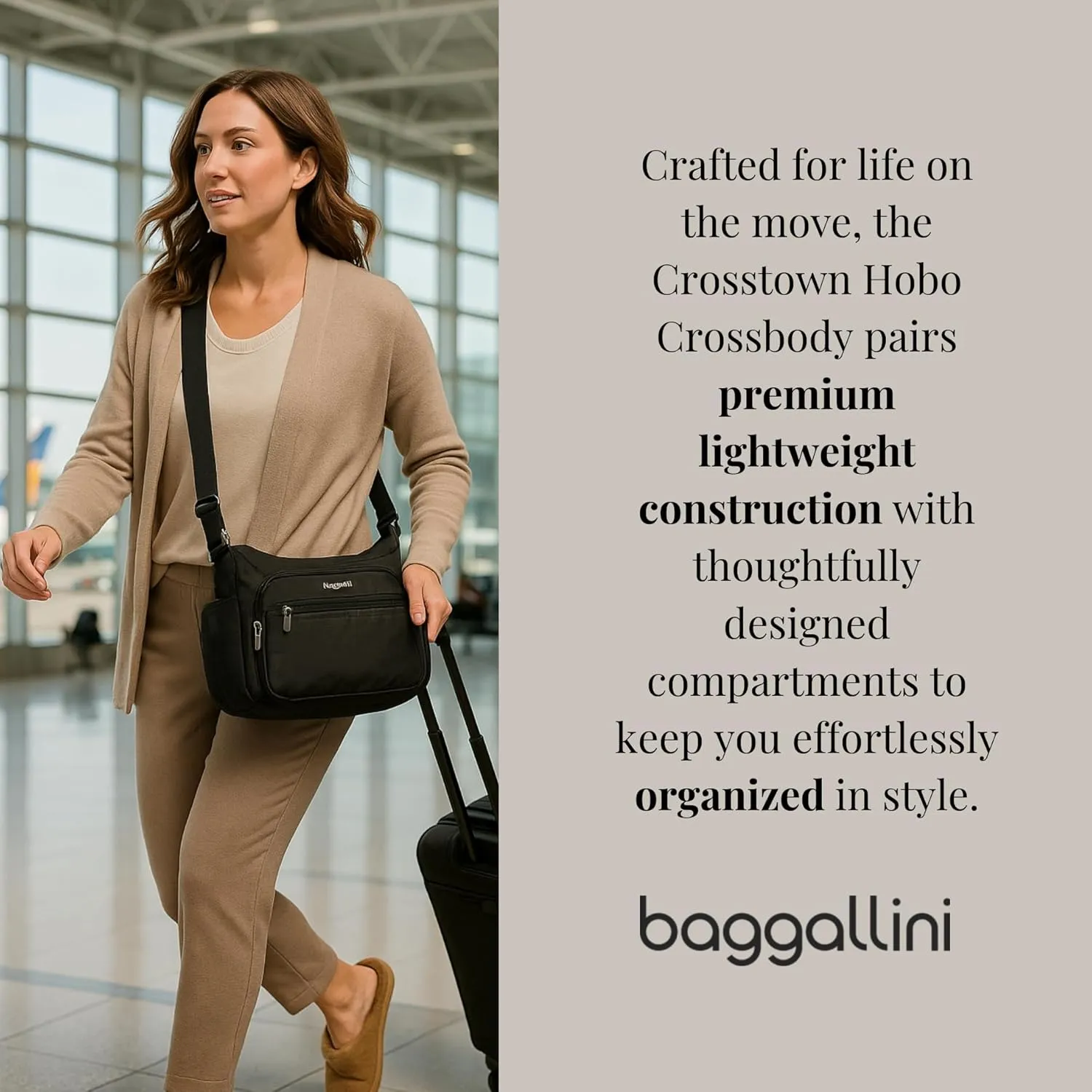 Baggallini Crosstown Hobo Crossbody
