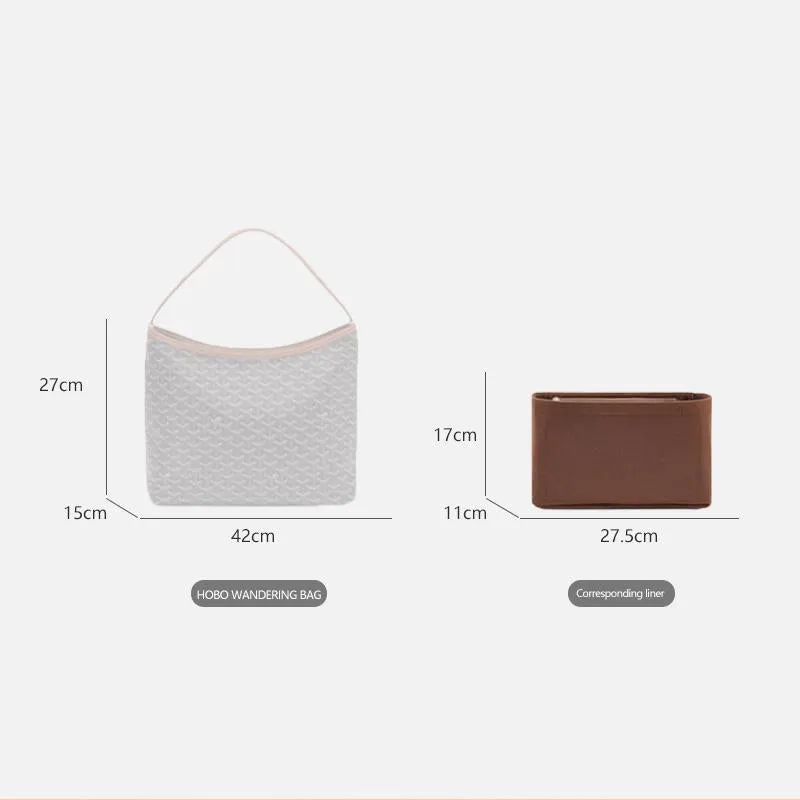 BaginBg | Handbag Organizer for Goyard HOBO Stary bag PM GM bag | Goyard Purse Insert  | Goyard Bag Organizer | Bag Liner | Goyard Insert Organizer | Tote bag organizer  | Goyard Organizer | Purse Insert | Goyard Inner Bag | go st louis | goyard pouch