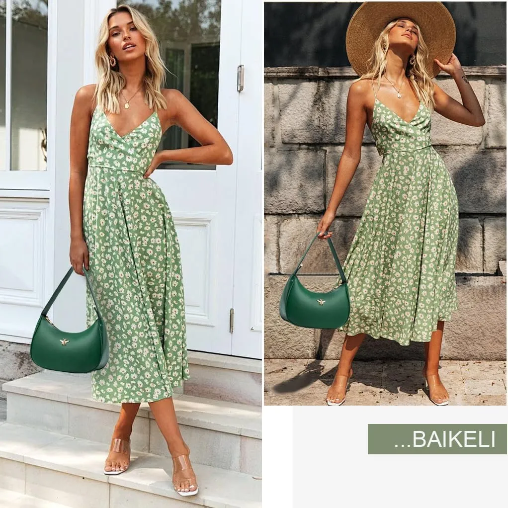 BAIKELI Crescent Shoulder Bags for Women Small Shoulder Purse Handbag Retro Classic Clutch Hobo Tote Bag Underarm Purse
