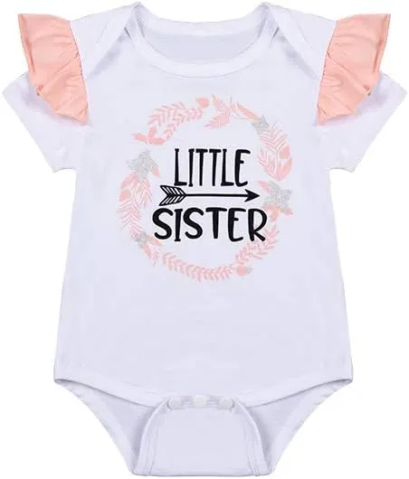bakjuno Baby Girl Outfit Daddy's Little Girl Clothing Newbron Deer Pant Set