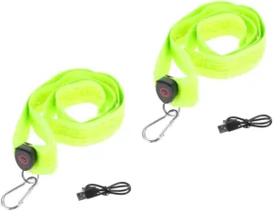 balacoo Luminous Cross Shoulder Straps Reflective Running Gear Glowing LED Shoulder Belt Running Belt with Light