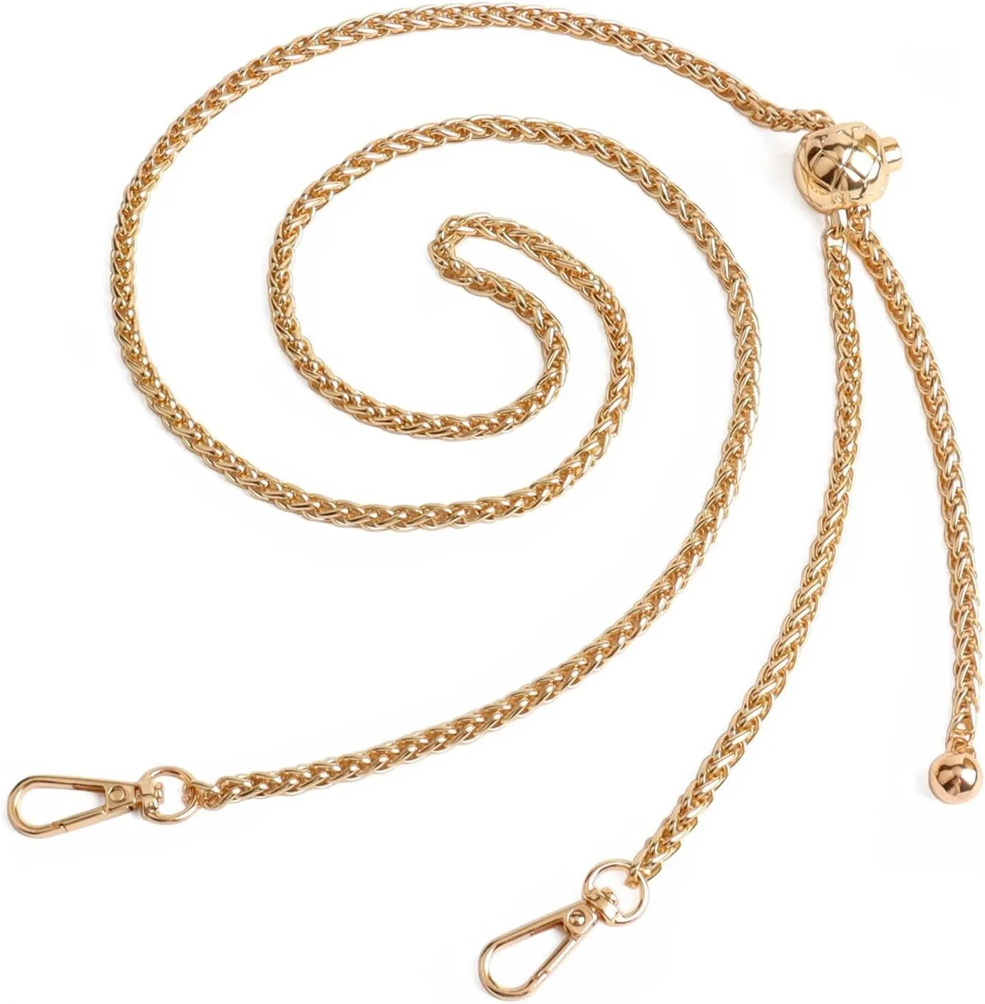 BEAULEGAN Thin Purse Chain Strap Adjustable - Replacement for Small Shoulder Crossbody Bag, 51 Inches Long