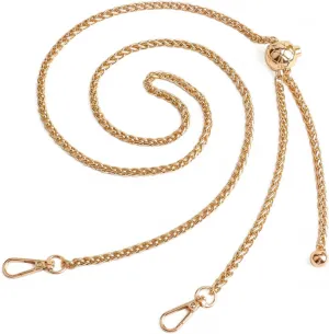 BEAULEGAN Thin Purse Chain Strap Adjustable - Replacement for Small Shoulder Crossbody Bag, 51 Inches Long