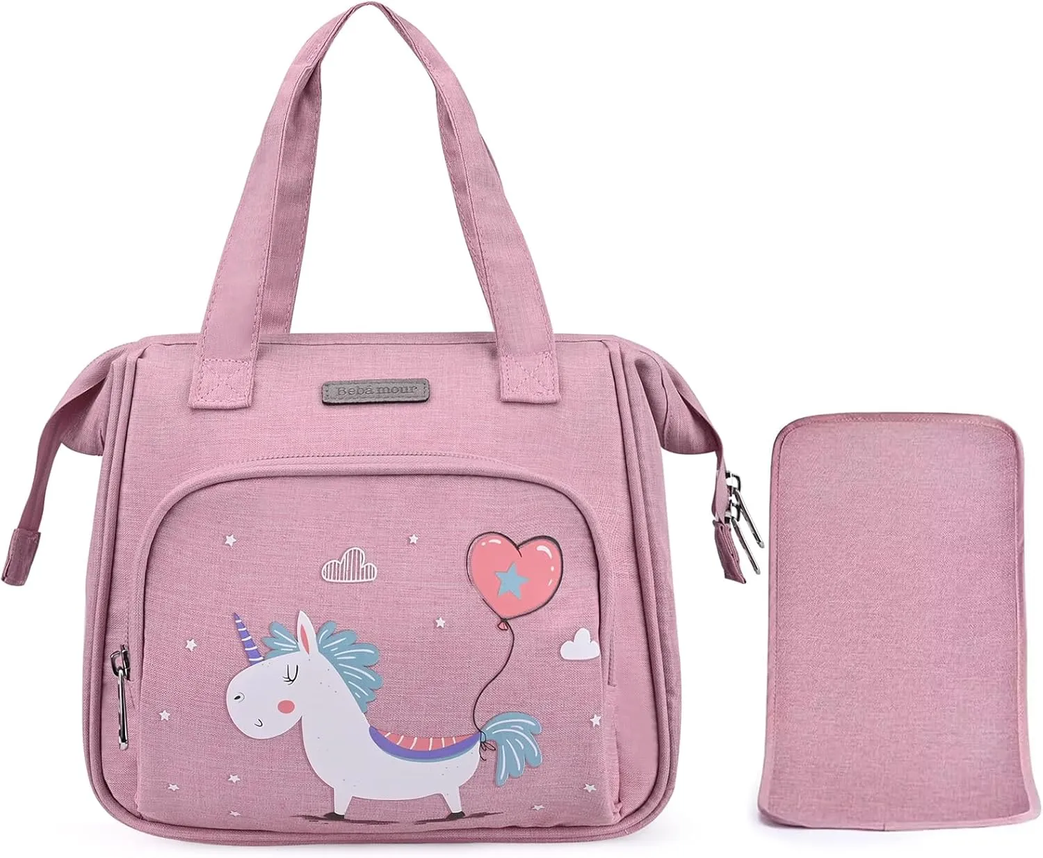 Bebamour Baby Doll Bag With Changing Pad - Carry Accessories Fashion Kids Bag for Baby Girl