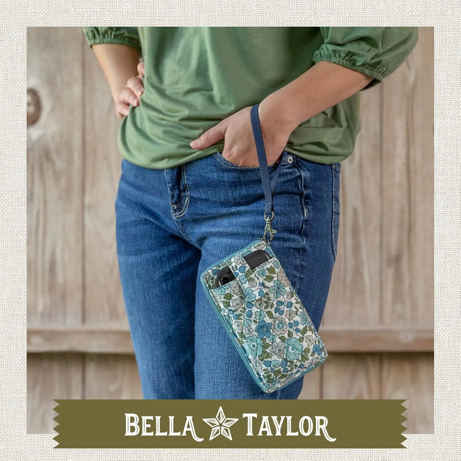 Bella Taylor Cell Phone Wristlet Wallet for Women with Smartphone Pocket and RFID Protection