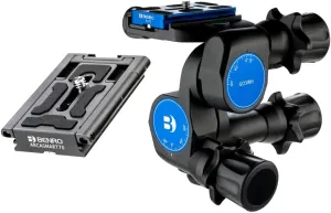 Benro GD3WH 3-Way Geared Head with Additional ArcaSmart70 Plate (GD3WHACS70)
