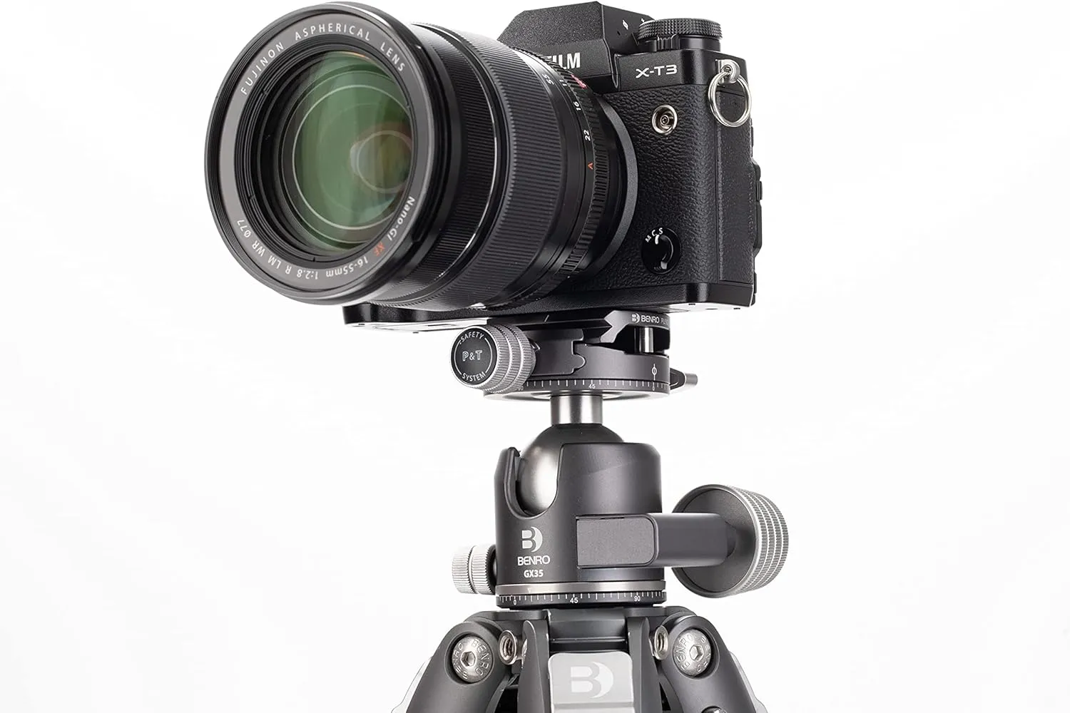 Benro GX35 Three Series Arca-Swiss Style Low Profile Aluminum Ballhead with PU56 Camera Plate (GX35)