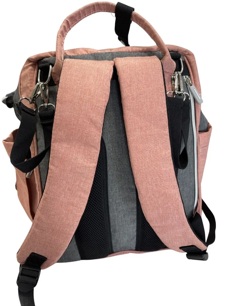 BeutyLivoor Pink and Grey Backpack