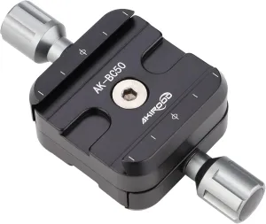 Bidirectional Clamps,Quick Release Pate,50mm Double Duplex Clamp Set for RRS,Wimberley, Jobu Design, Arca Swiss, Kirk Enterprises, Markins Quick Release Plates