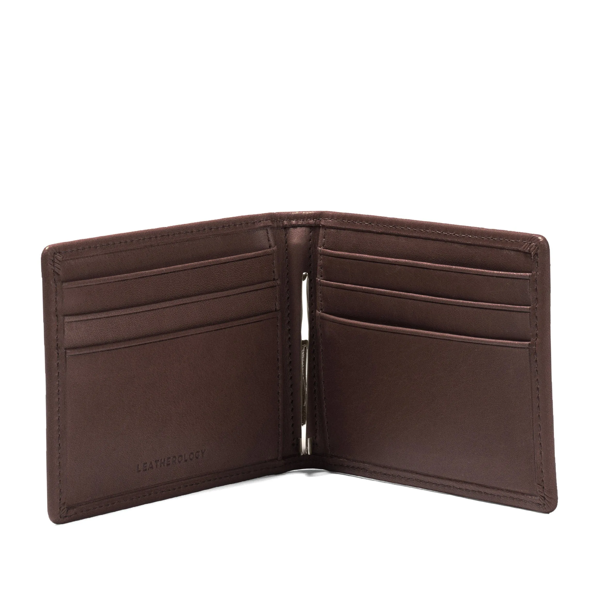 Bifold with Money Clip Mahogany