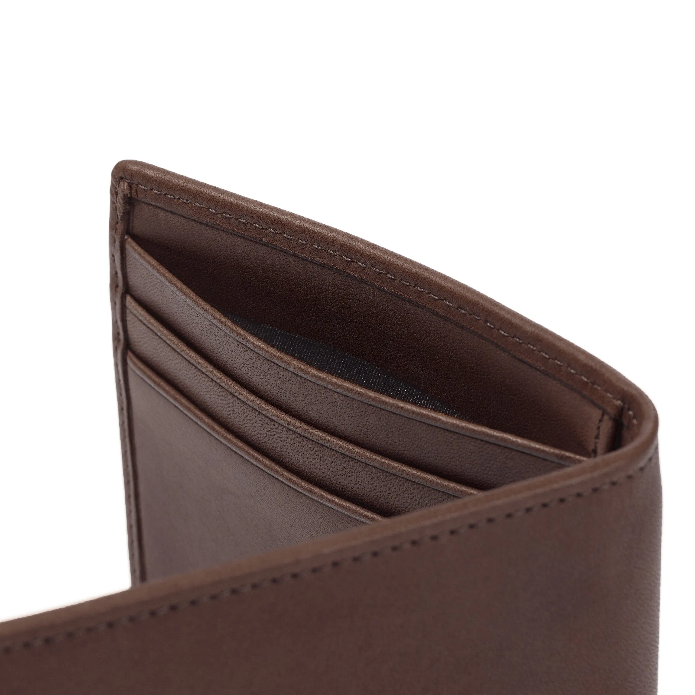 Bifold with Money Clip Mahogany