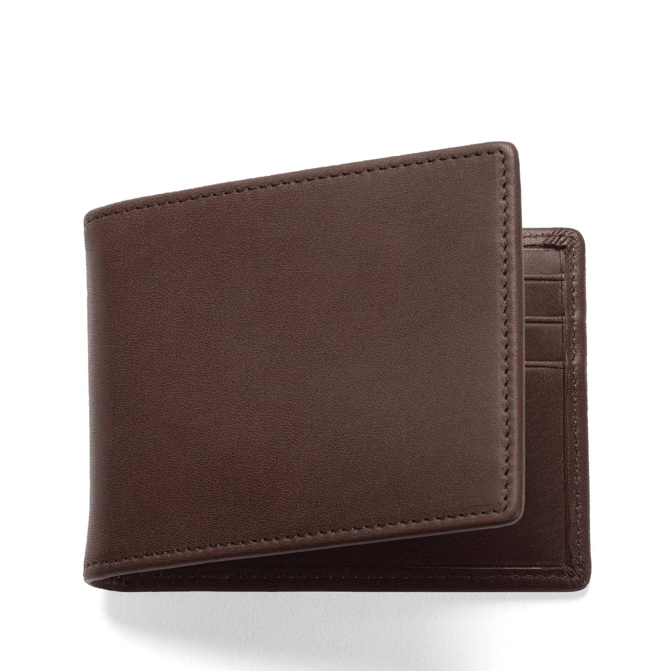 Bifold with Money Clip Mahogany
