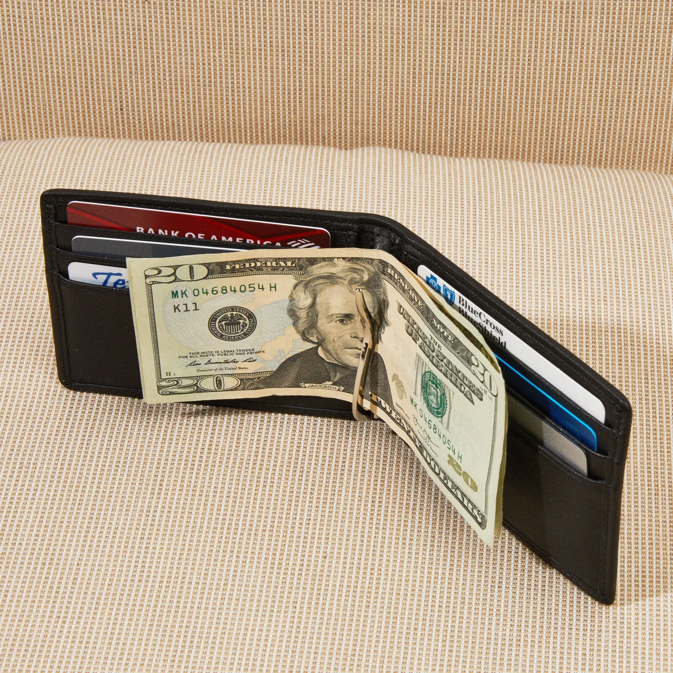 Bifold with Money Clip RFID Brown