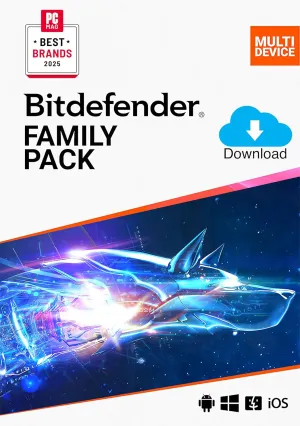 Bitdefender Family Pack - 15 Devices | 2 year Subscription | PC/Mac | Activation Code by email