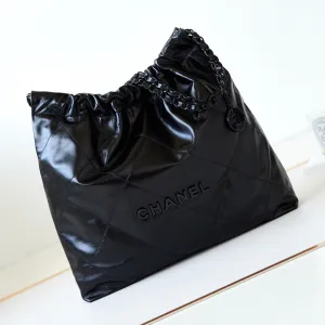black black Optimized hardware CHANEL hobo 22 calfskin Slashed prices