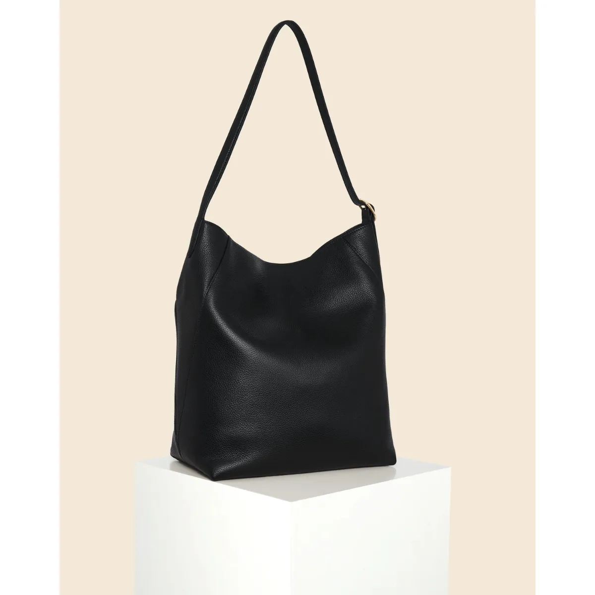 Black Drop Hobo Bag