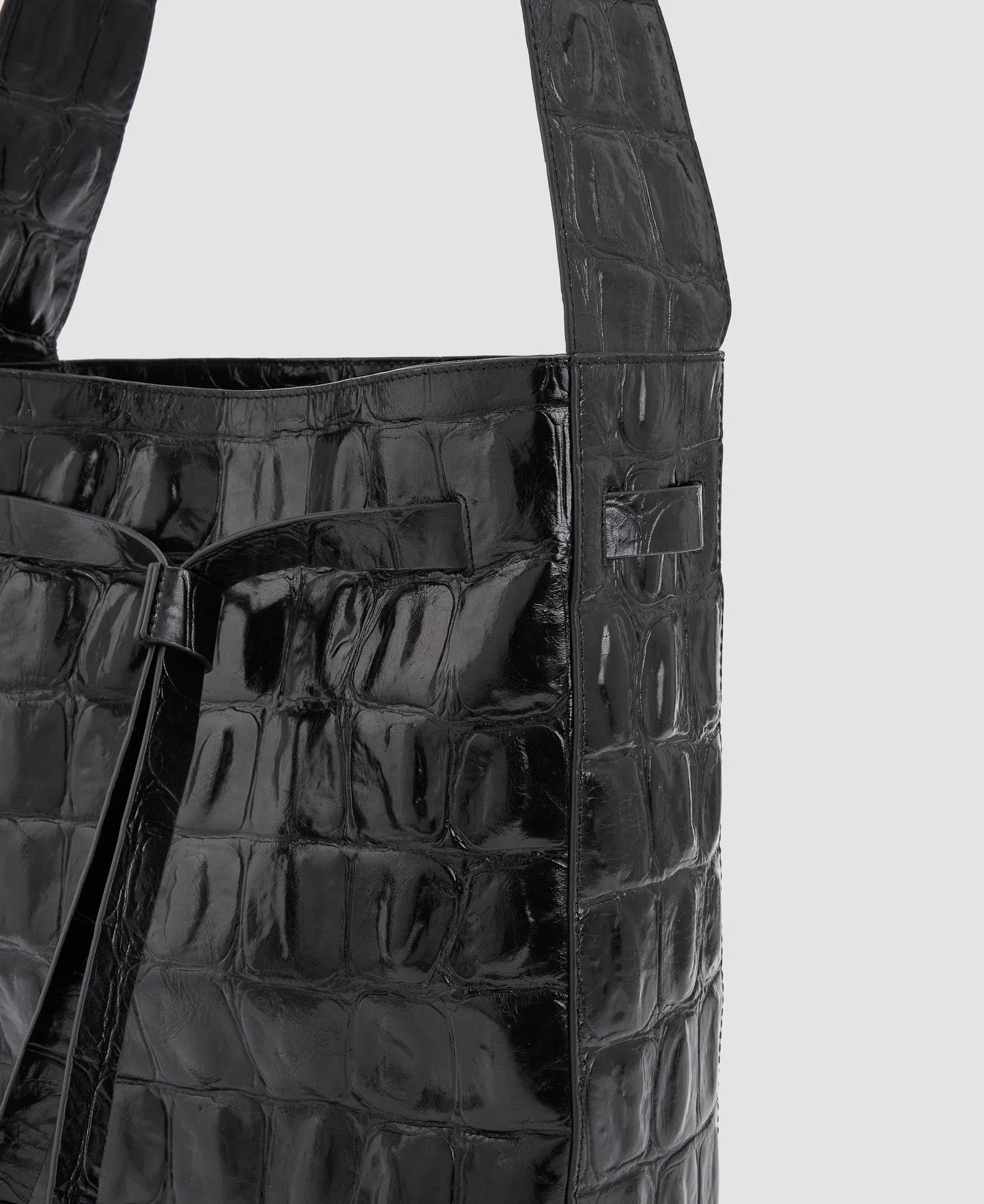 Black Leather Hobo Bag
