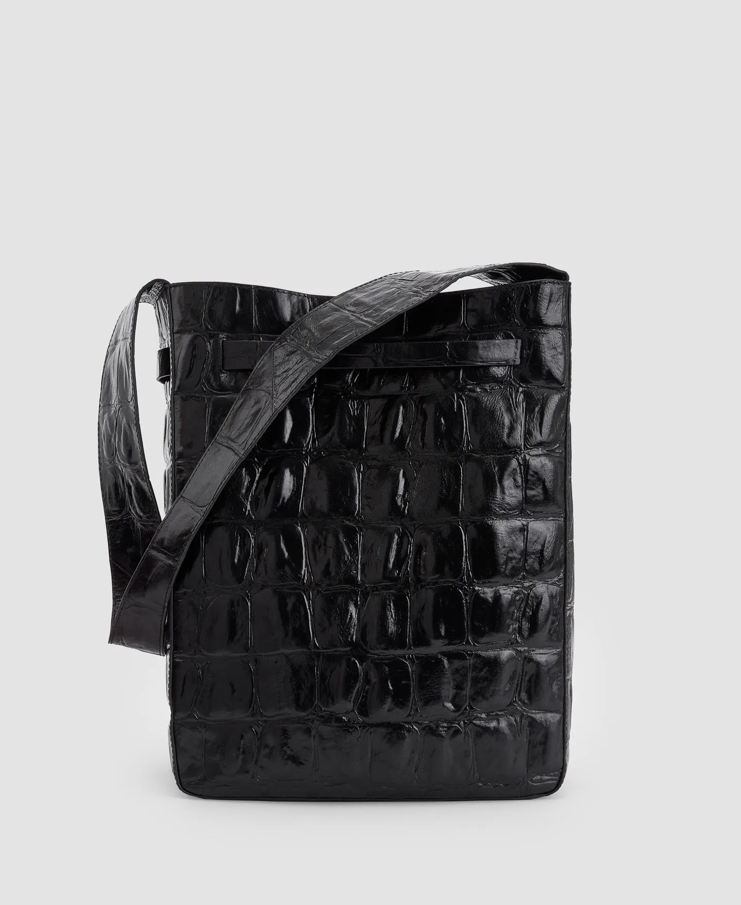 Black Leather Hobo Bag