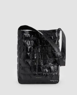Black Leather Hobo Bag