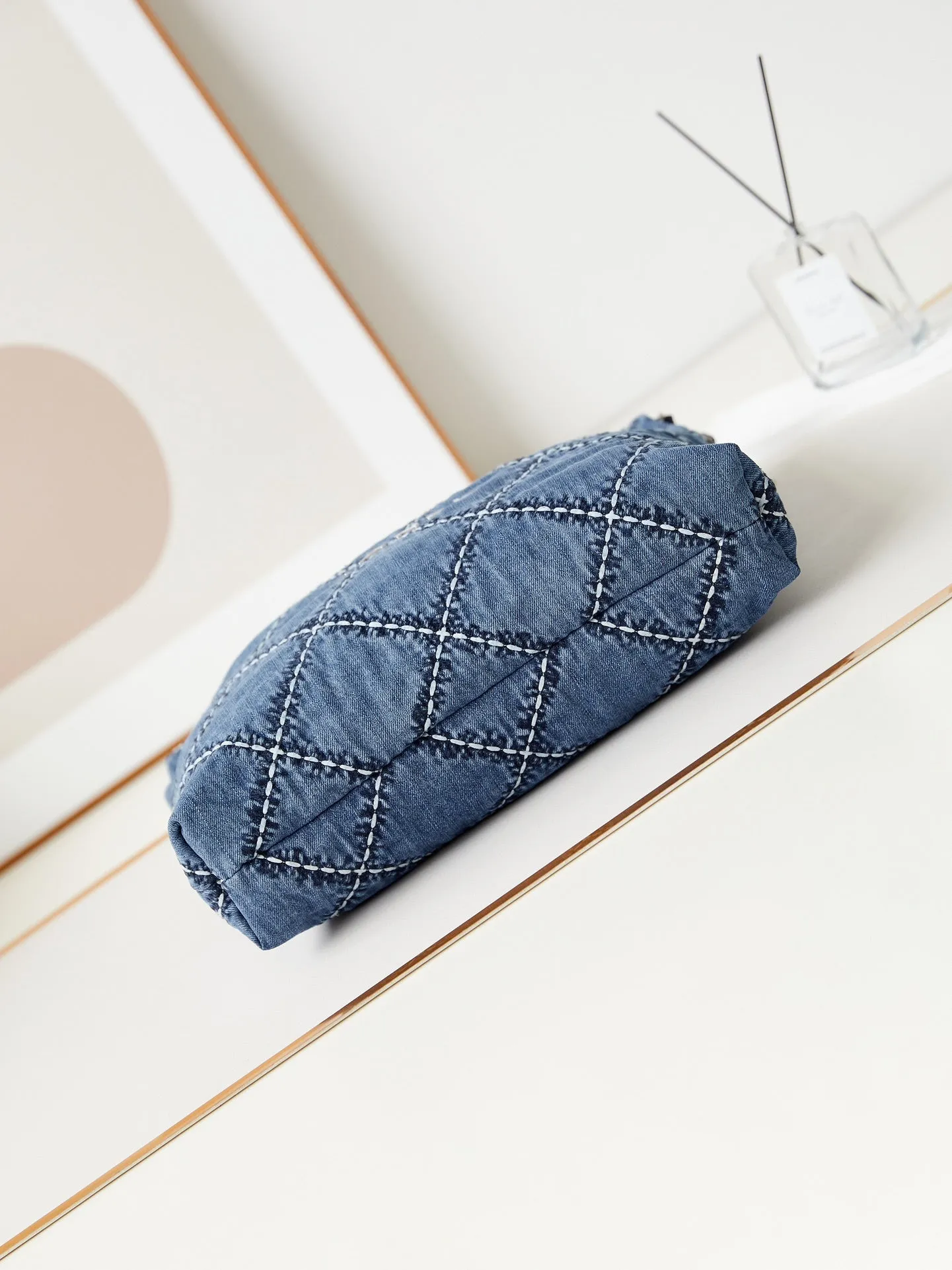 blue hobo hardware denim silver Professional-grade 22 stitched Beautiful CHANEL