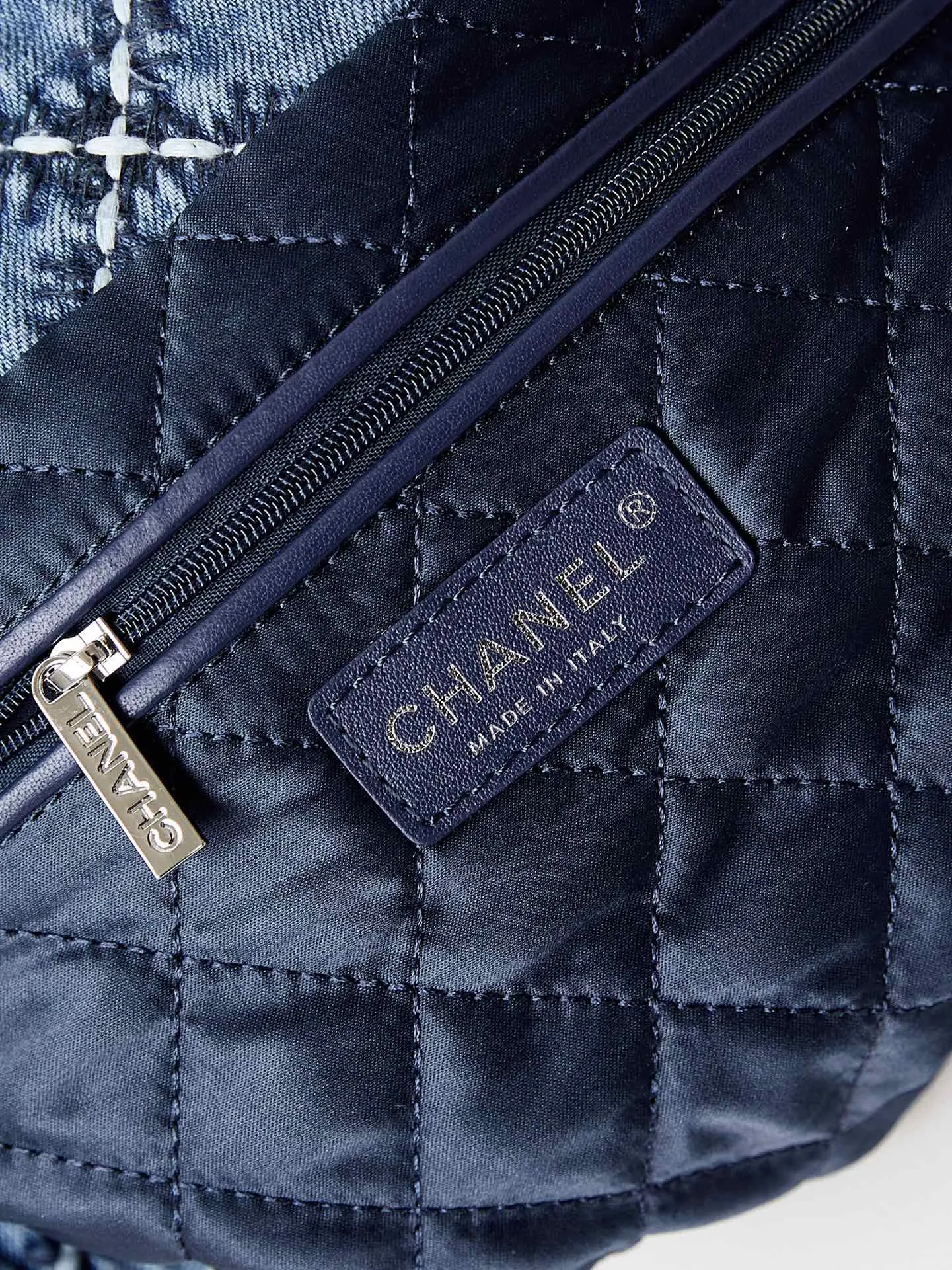 blue hobo hardware denim silver Professional-grade 22 stitched Beautiful CHANEL