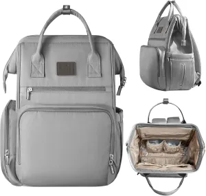 BN Diaper bag, Baby bag for mom, diaper bag backpack for women,Baby diaper bag, Diaper bags (Grey, 20.5 Liters)