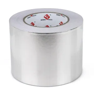 BOMEI PACK Aluminum Foil Tape,Heavy Duty Metal Duct Tape,High Temperature Silver Tape,Perfect for Sealing & Patching,HVAC,Air Ducts,Insulation and Metal Repair (4 Inch)