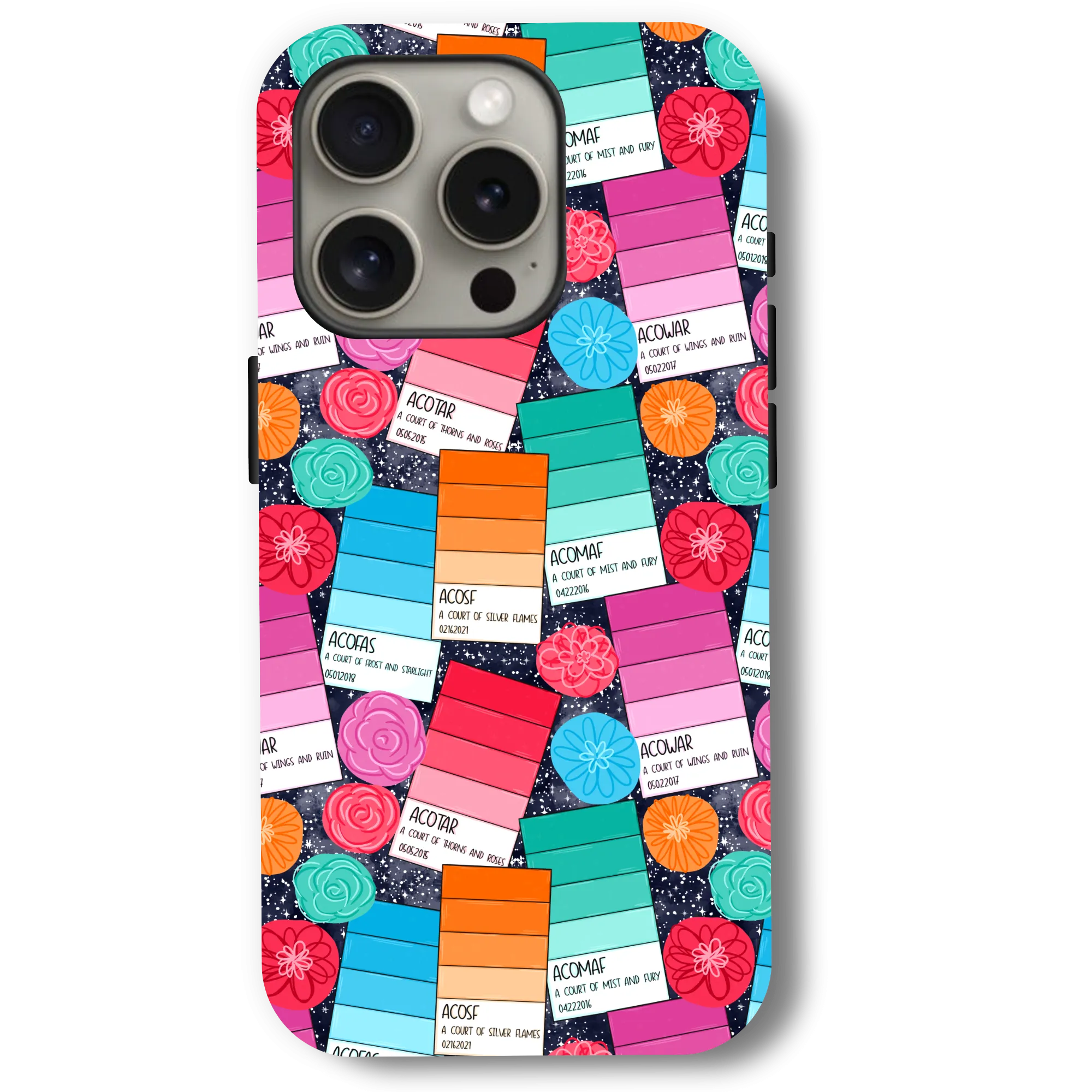Bookish ACOTAR Paint Chips Phone Case