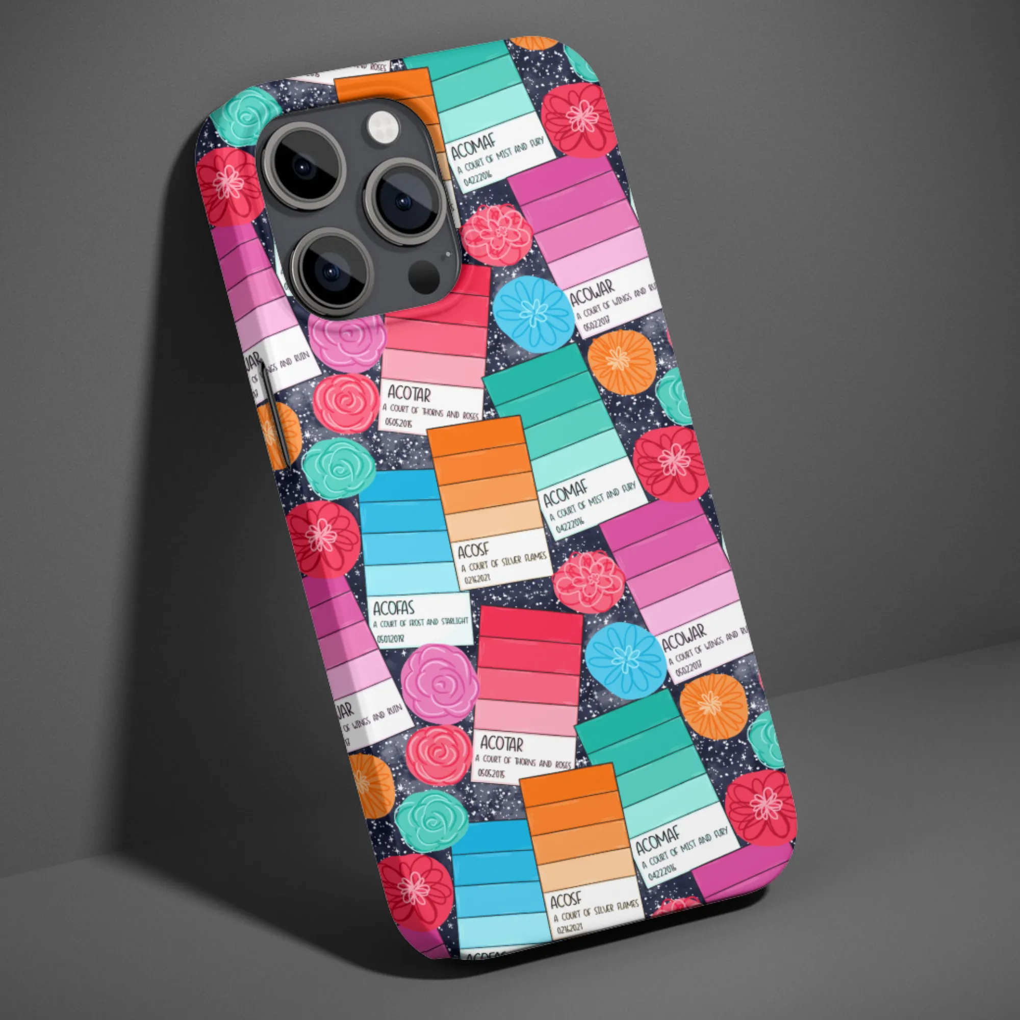 Bookish ACOTAR Paint Chips Phone Case