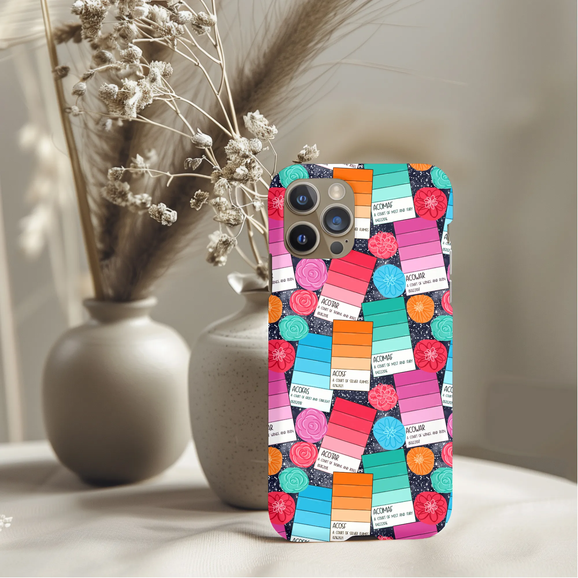 Bookish ACOTAR Paint Chips Phone Case