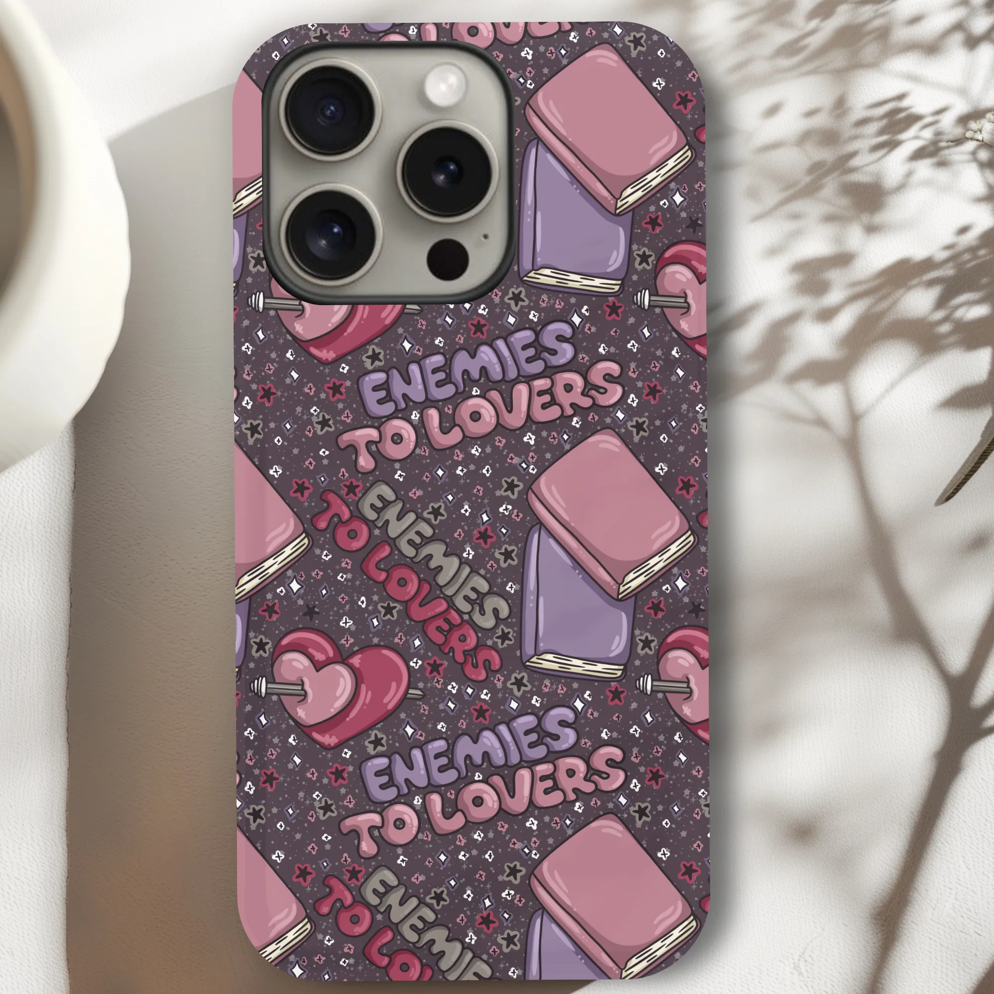 Bookish Enemies To Lovers Phone Case