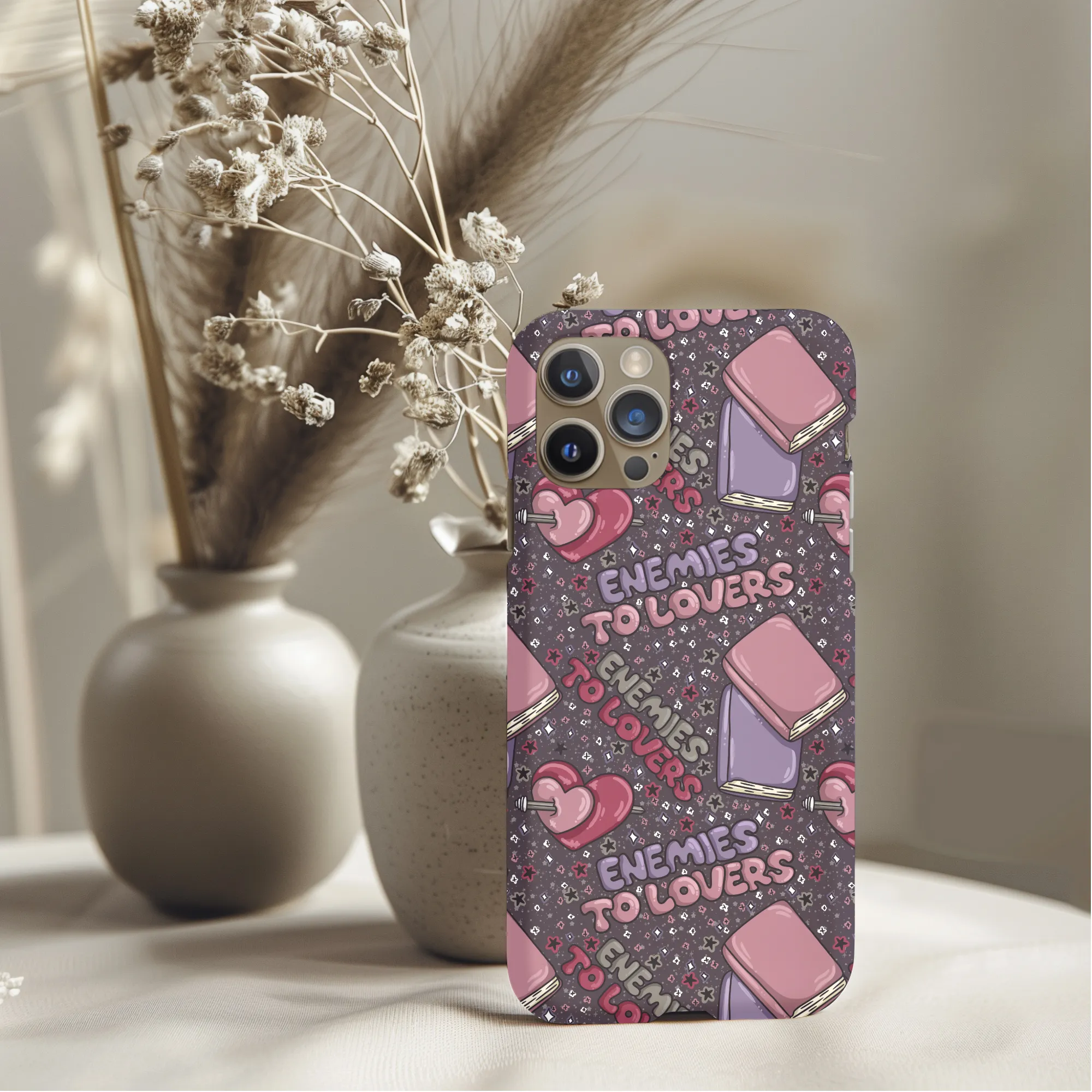 Bookish Enemies To Lovers Phone Case