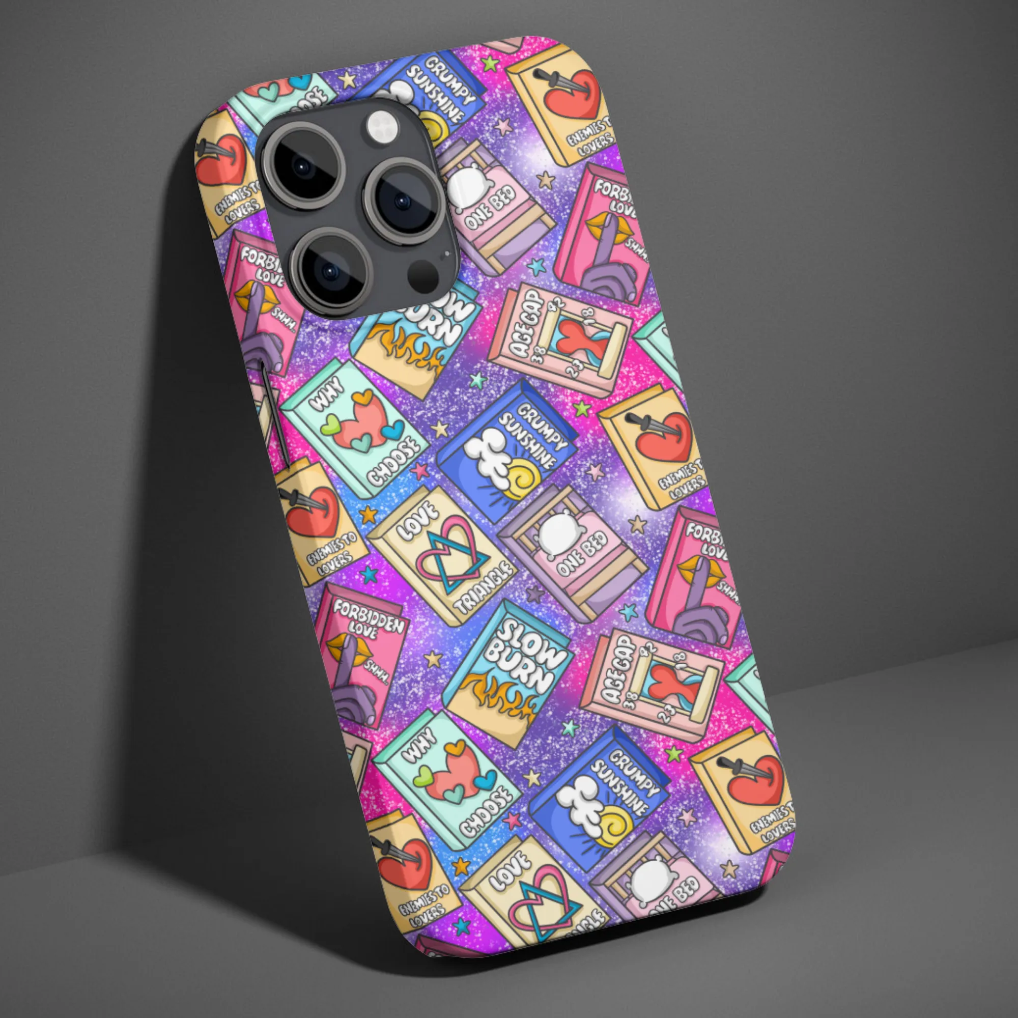 Bookish Romance Tropes Phone Case
