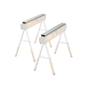 BORA Speedhorse 39" TRX TopTrack 2x4 T Track Rails for Saw Horses 2 Pack – Durable Aluminum Sawhorse Supports - Compatible with Woodworking Clamps and Accessories PM-4565