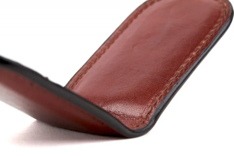 Bosca Magnetic Money Clip Cognac