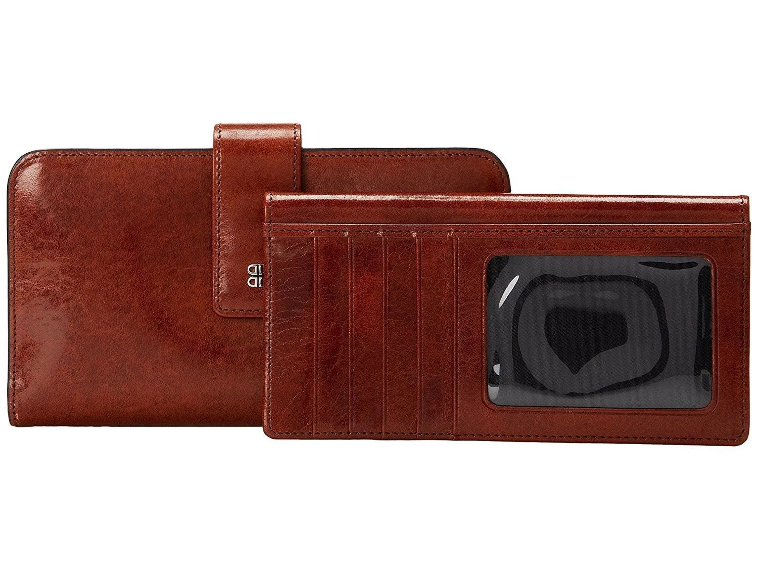 Bosca Women's Old Leather Checkbook Clutch Wallet
