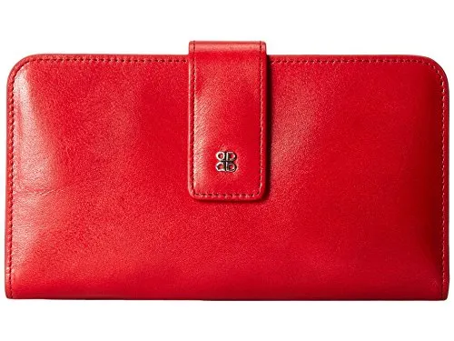 Bosca Women's Old Leather Checkbook Clutch Wallet