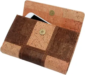 boshiho Women's Cork Wallet, Natural Cork Credit Card Holder Cell Phone Clutch Purse Vegan Gift