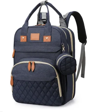 BosiBozi Baby Diaper Bag Backpack- Large Capacity Changing Station, Waterproof & Dust Resistant Baby Bag For Mom Dads, Stylish Travel Diaper Bag With Charging Port, Mosquito Net & Pacifier Case