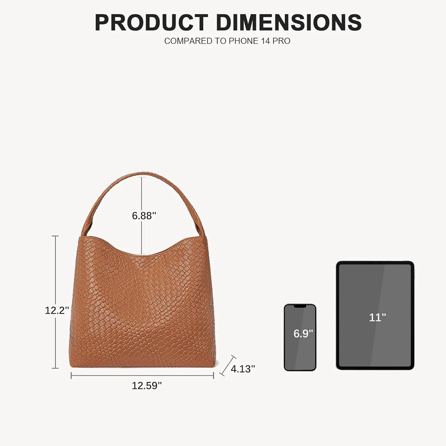 BOSTANTEN Shoulder Bag for Women Trendy Summer Hobo Handbag Purse Top-handlde Tote Bag