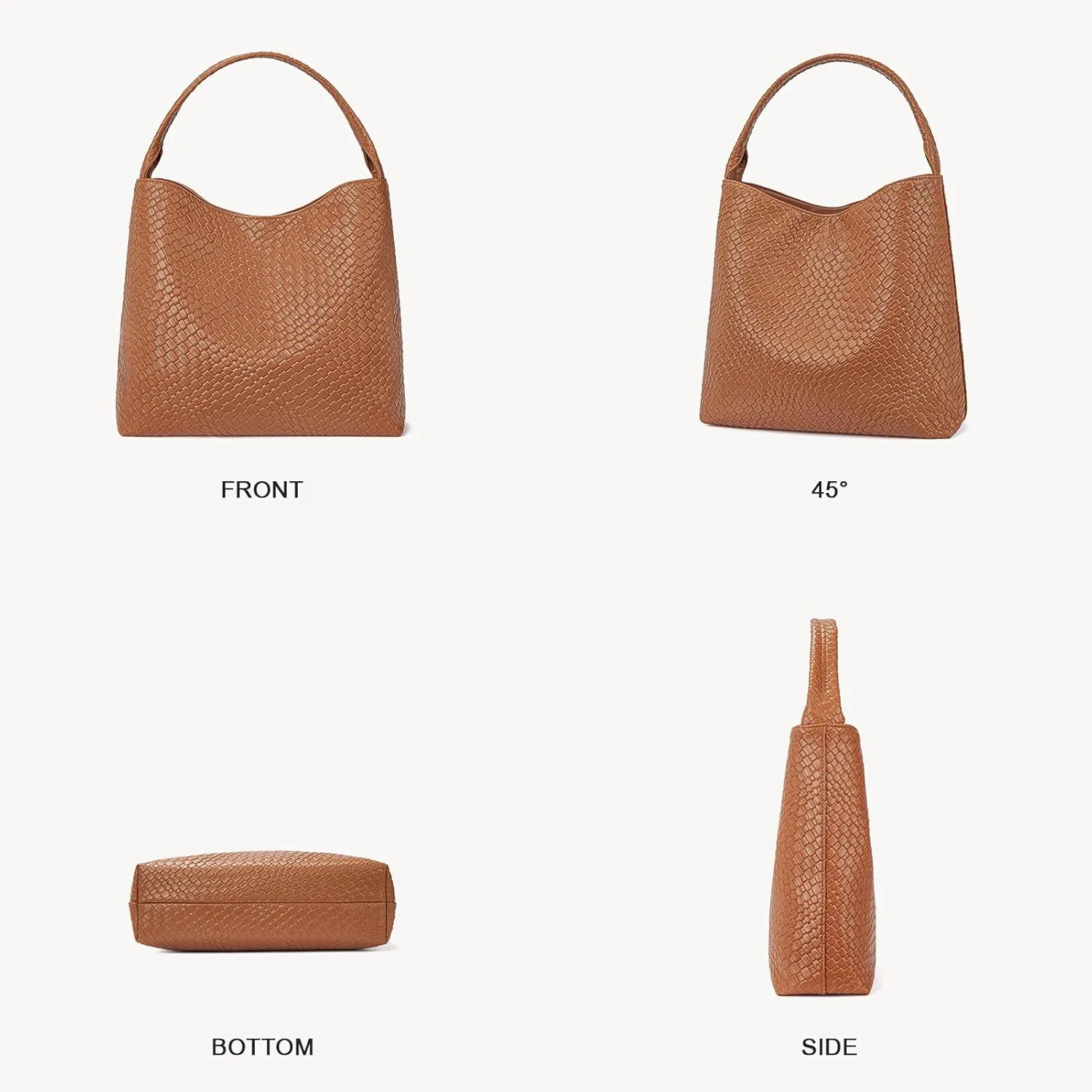 BOSTANTEN Shoulder Bag for Women Trendy Summer Hobo Handbag Purse Top-handlde Tote Bag