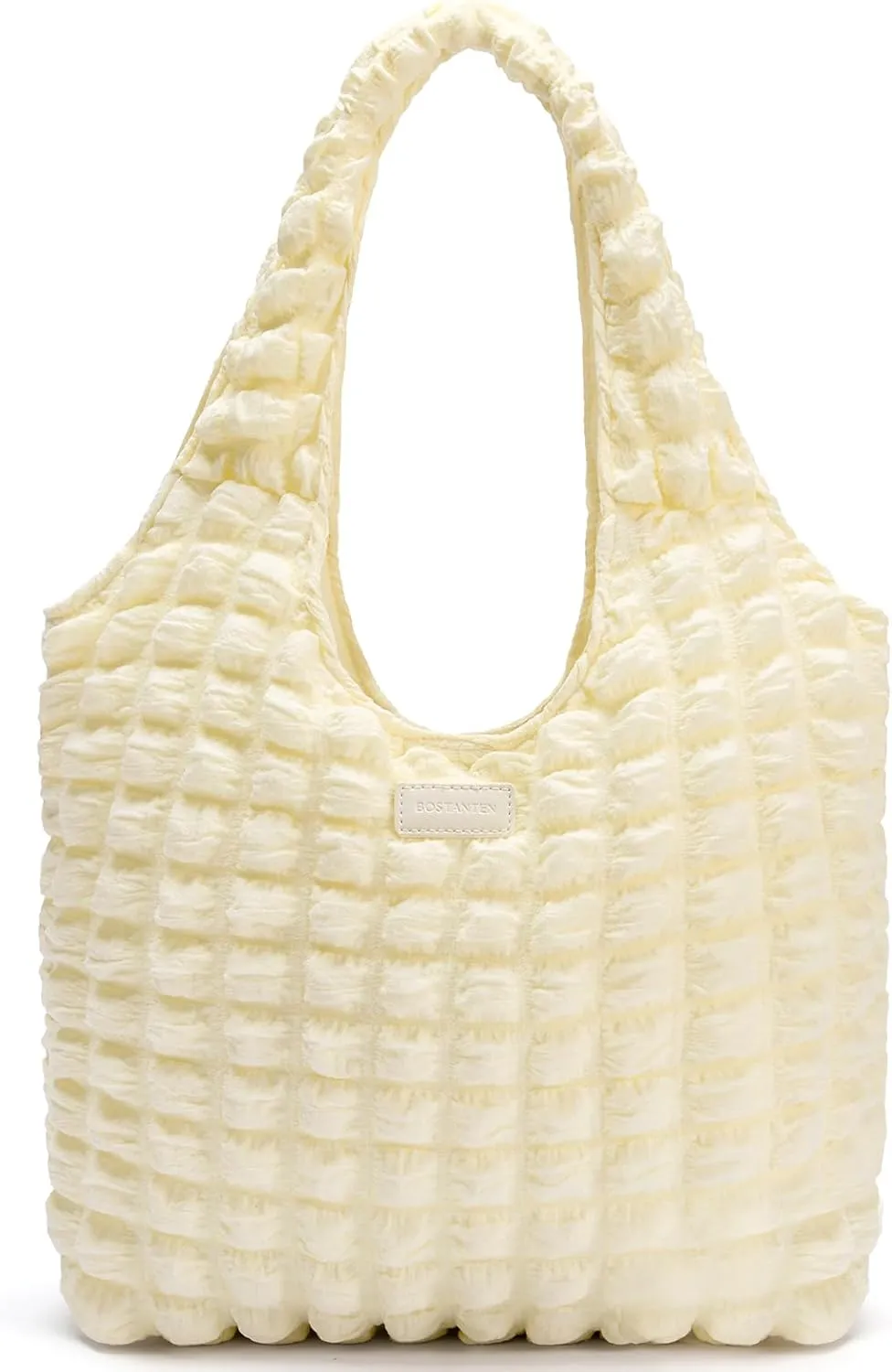 BOSTANTEN Small Puffer Bag for Women Lightweight Hobo Handbag Bubble Puffy Shoulder Purse for Travel 13" L*11" H*3.13" W