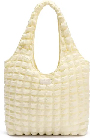 BOSTANTEN Small Puffer Bag for Women Lightweight Hobo Handbag Bubble Puffy Shoulder Purse for Travel 13" L*11" H*3.13" W
