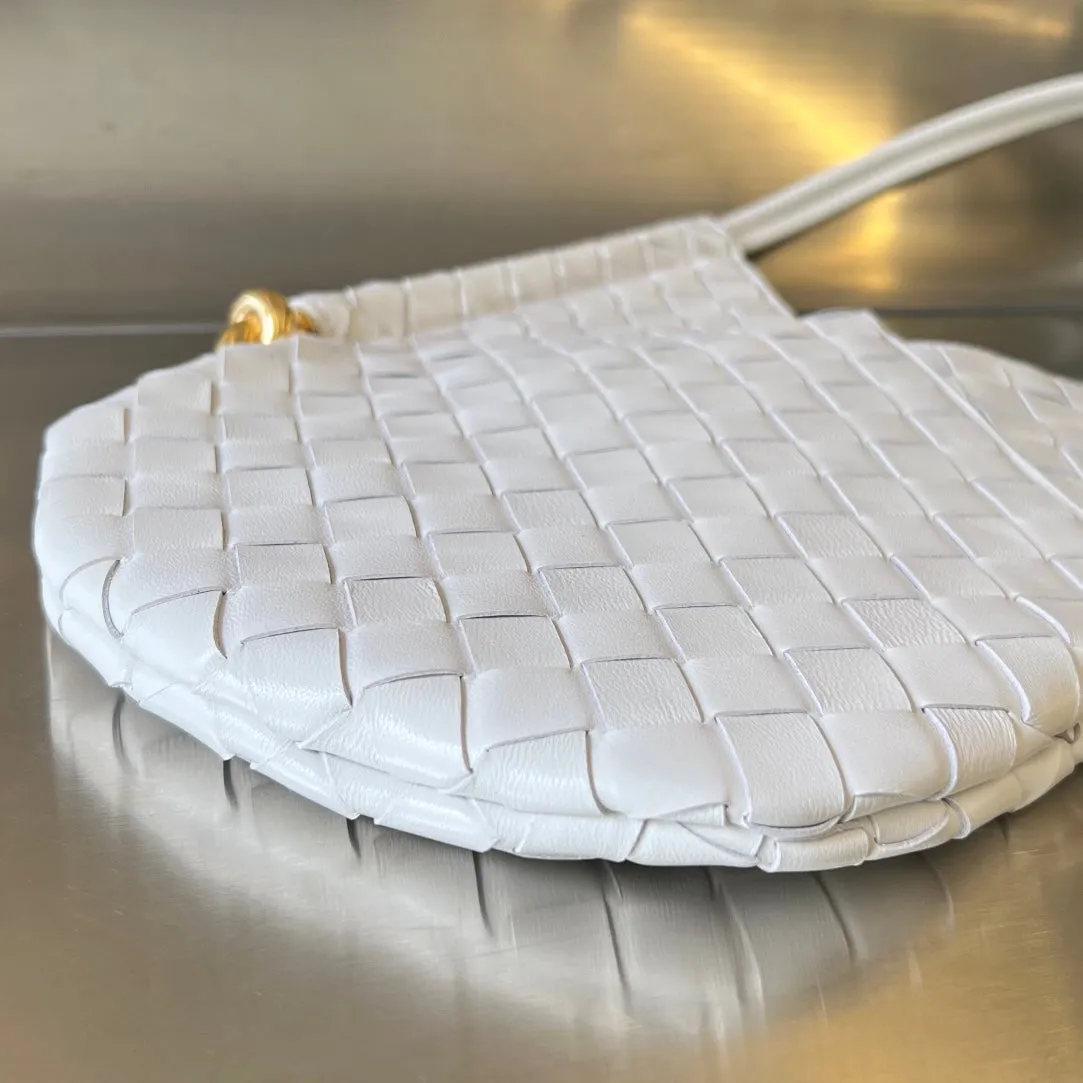 Bottega WHITE Markdown Veneta SOLSTICE 30 MINI High-end design LAMBSKIN