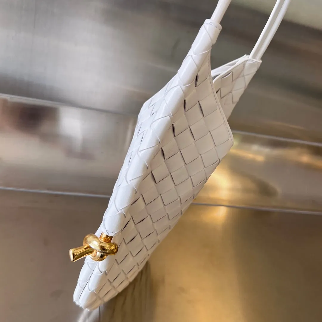 Bottega WHITE Markdown Veneta SOLSTICE 30 MINI High-end design LAMBSKIN